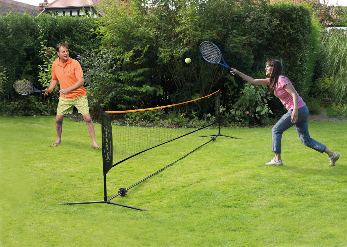 4 Player 3 in 1 Badminton Volley Ball Tennis Set with 6m Net